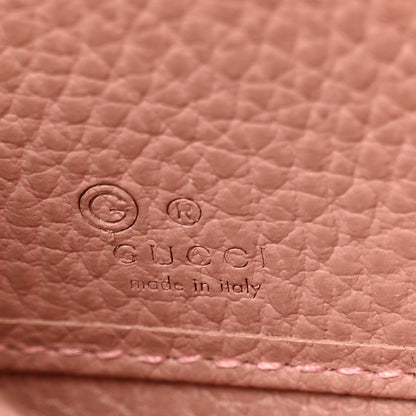 Gucci Monogram Dollar Calfskin Zip Around Wallet Beige Ebony Soft Pink 7 of 9
