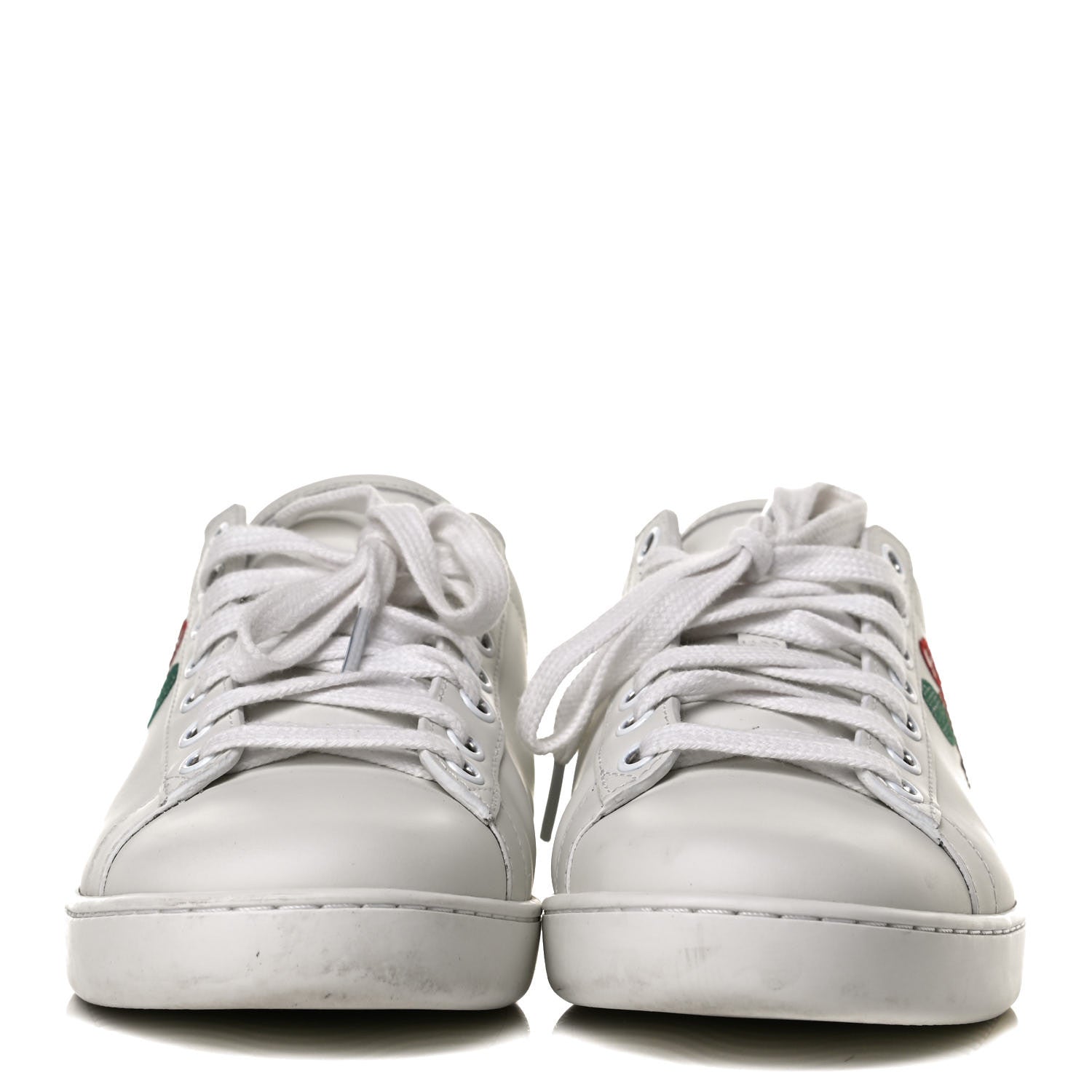 Gucci Calfskin Miro Soft Tennis Embroidered Womens Ace Sneakers 39 White Rio Blue 2 of 12