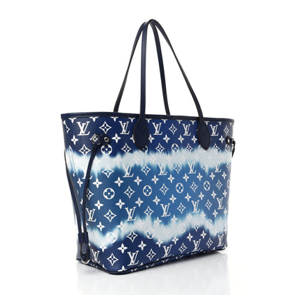 Louis Vuitton Monogram Escale Neverfull MM Blue 3 of 12