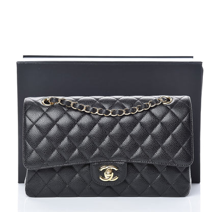 Chanel Caviar Quilted Medium Double Flap Black 10 of 10