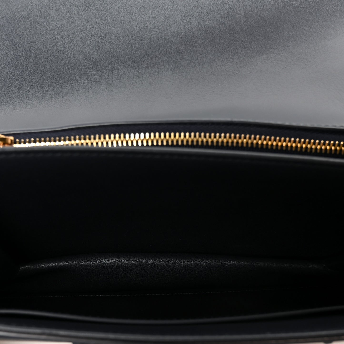 Lambskin Quilted Le Maillon Satchel Marine