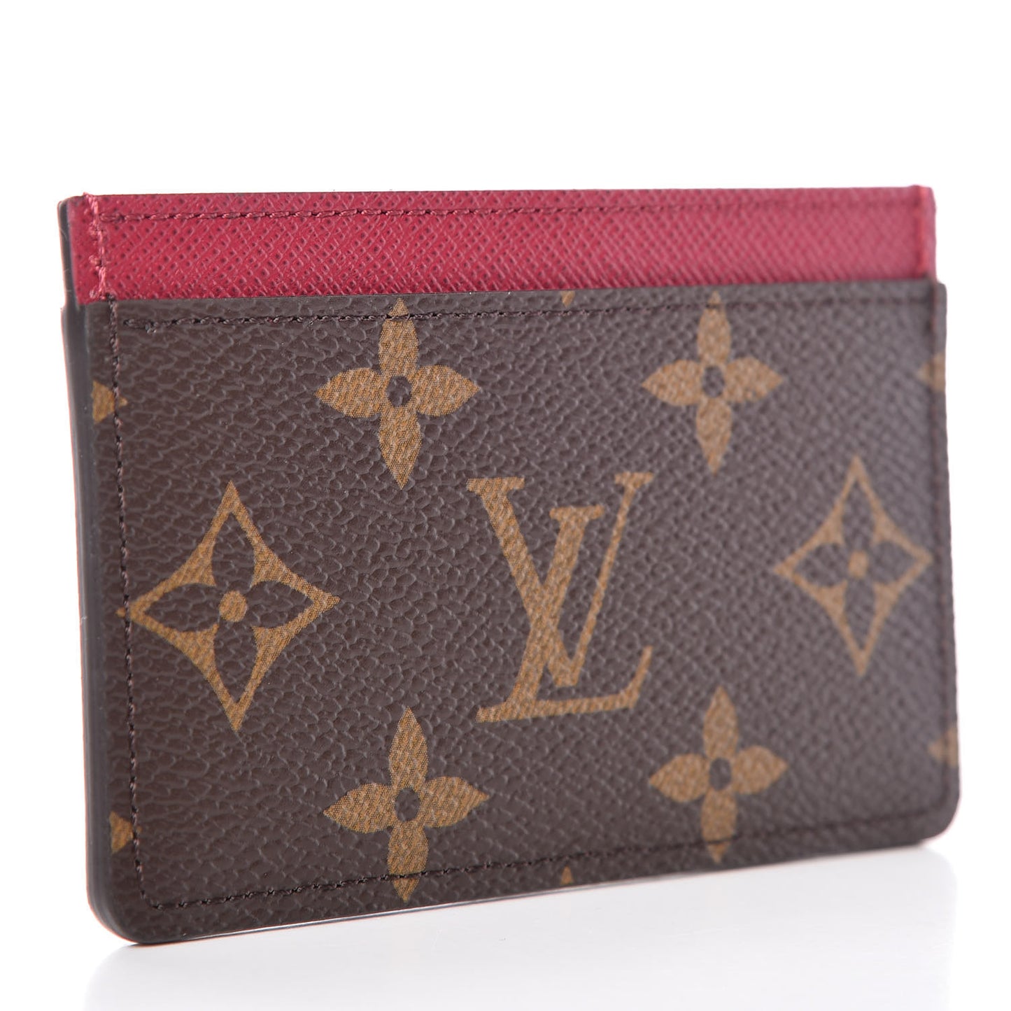 Monogram Card Holder Fuchsia