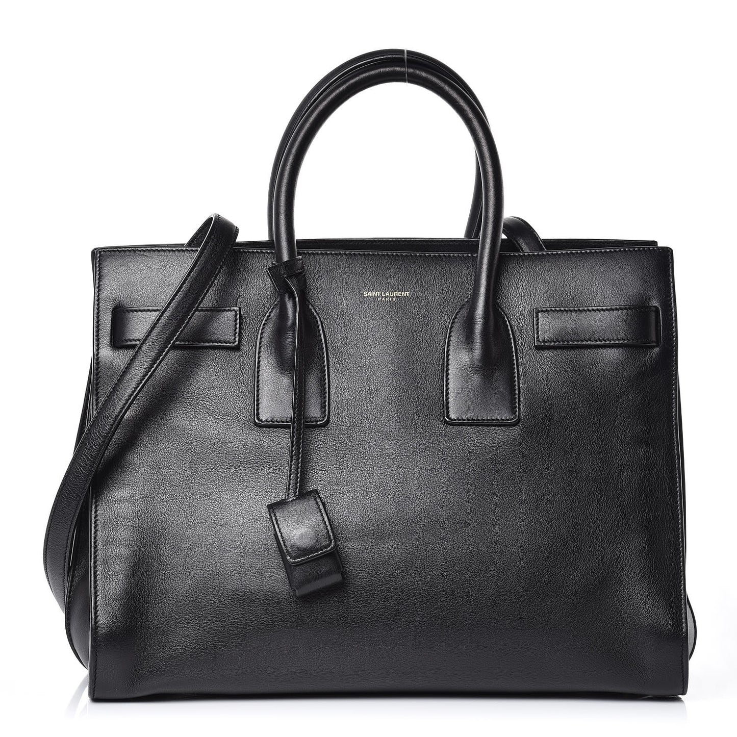 Calfskin Small Sac De Jour Black