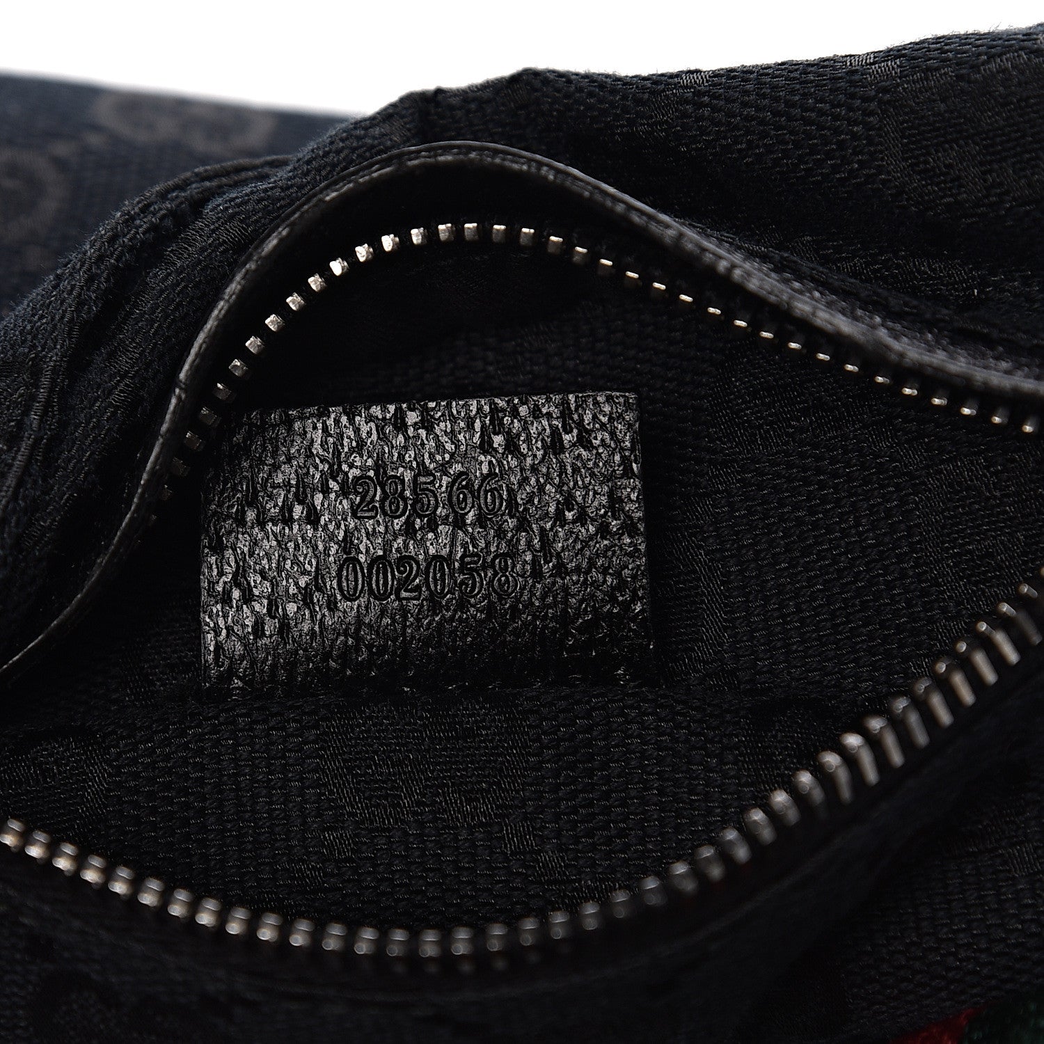 Gucci GG Monogram Web Double Pocket Belt Bag Black 6 of 9