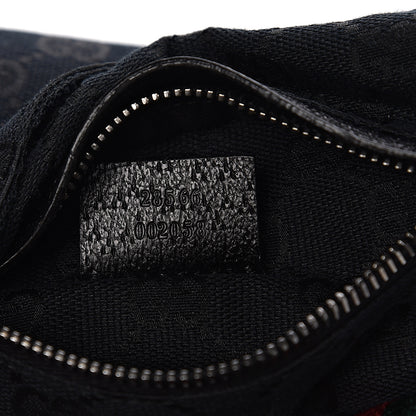 Gucci GG Monogram Web Double Pocket Belt Bag Black 6 of 9