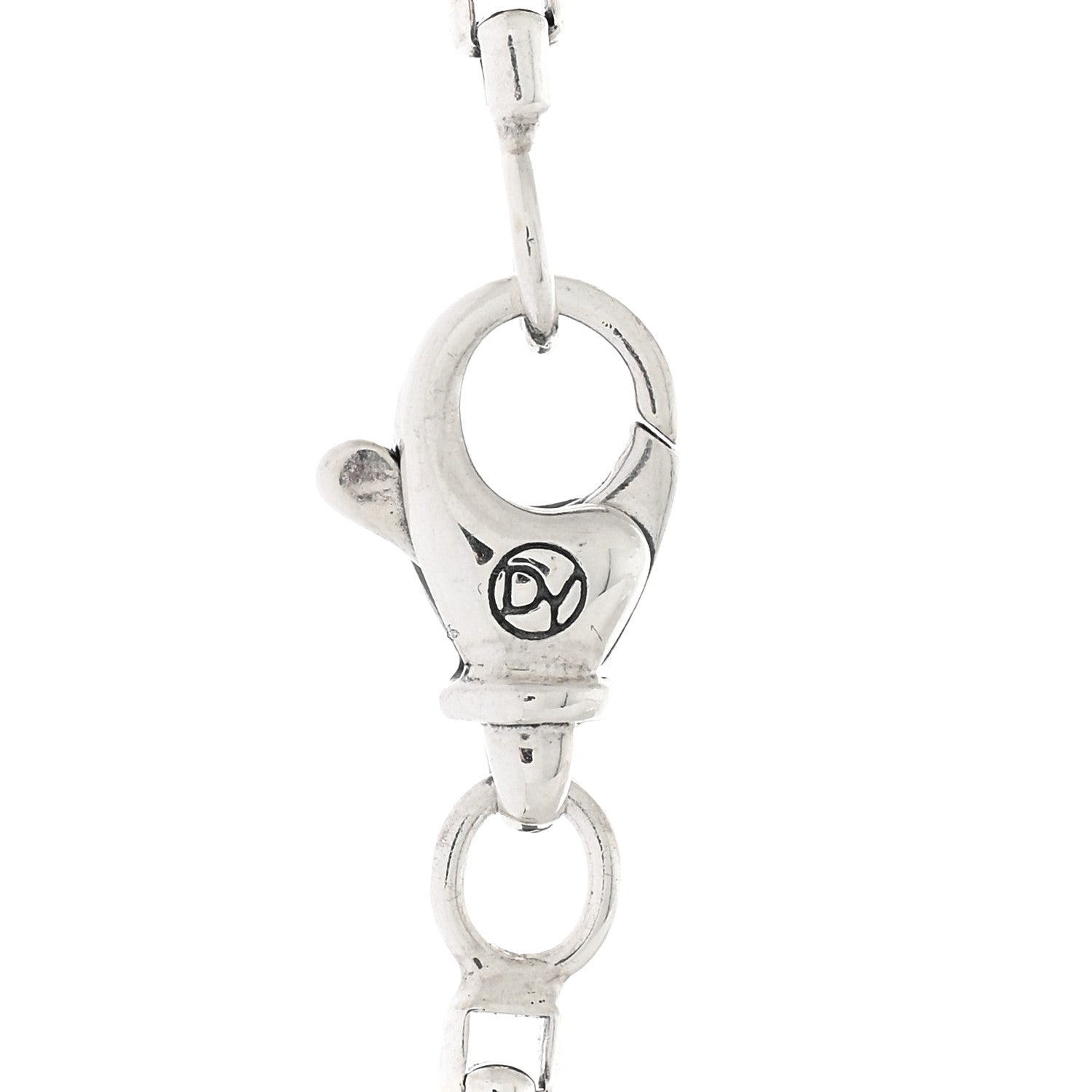 David Yurman Sterling Silver 3mm Open Station Box Chain Necklace 22" 4 of 4