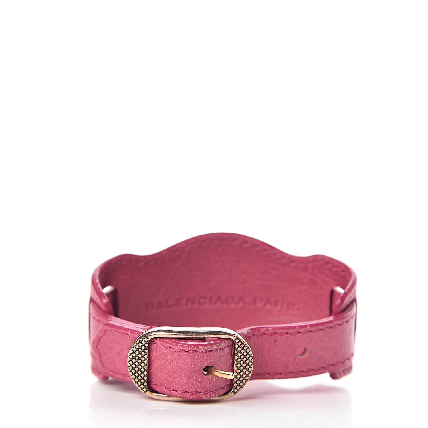 Balenciaga Agneau Arena Giant 12 Rose Gold Hardware M Bracelet Cyclamen 3 of 9