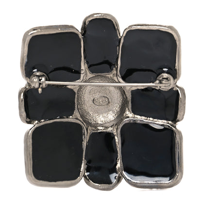 Chanel Gripoixl CC Brooch Black 3 of 4