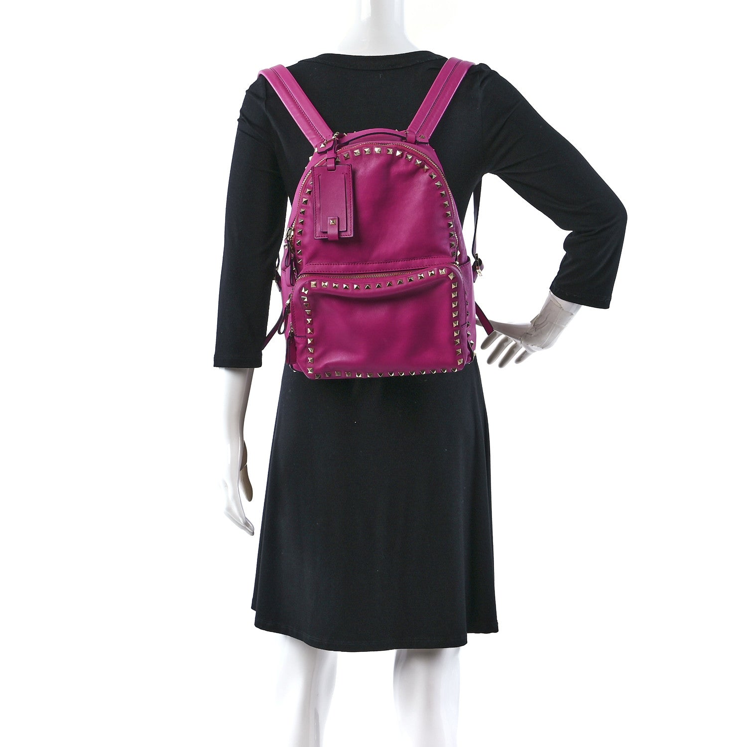 Valentino Garavani Vitello Medium Rockstud Backpack 2 of 12