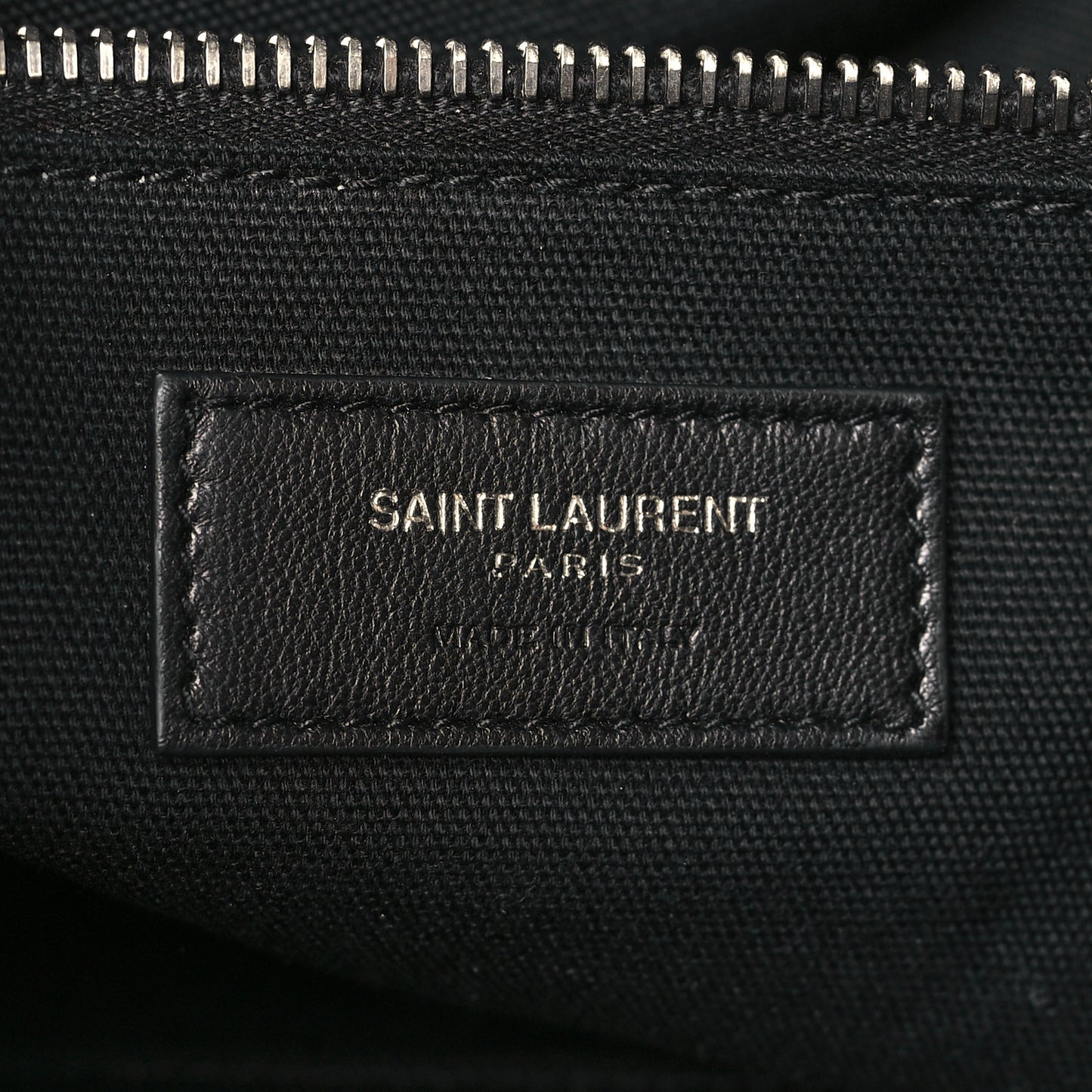 Calfskin Crocodile Embossed Large Convertible ID Bag Black