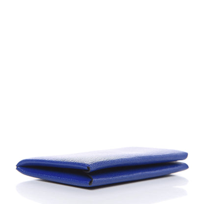 Hermes Chevre Mysore Calvi Card Case Bleu Electrique 4 of 7
