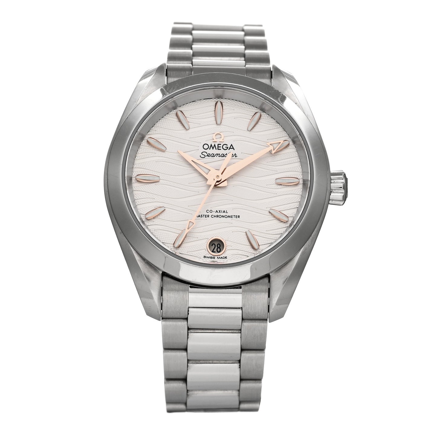 Stainless Steel 34mm Seamaster Aqua Terra 150M Chronometer Automatic Watch Silver 220.10.34.20.02.001