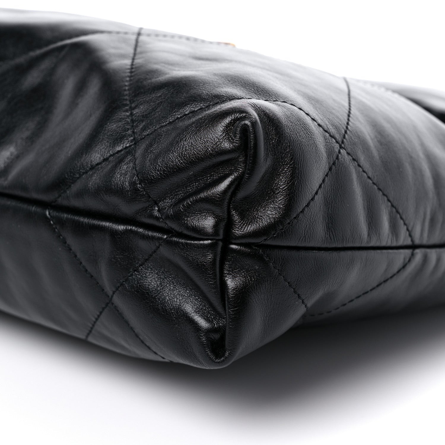 Chanel Shiny Calfskin Quilted Small Chanel 22 Black 10 of 11
