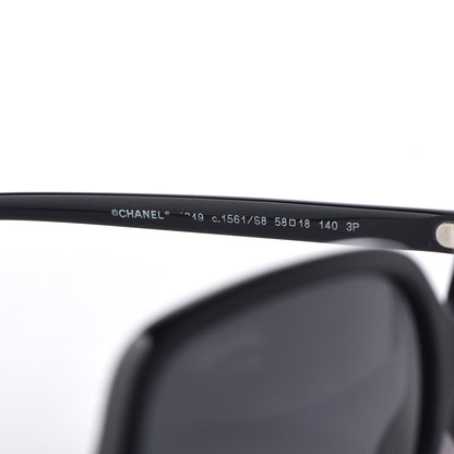 Chanel Polarized CC Sunglasses 1349 Black 5 of 9