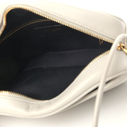 Saint Laurent Lambskin Quilted Victoire Camera Bag Blanc Vintage 4 of 4