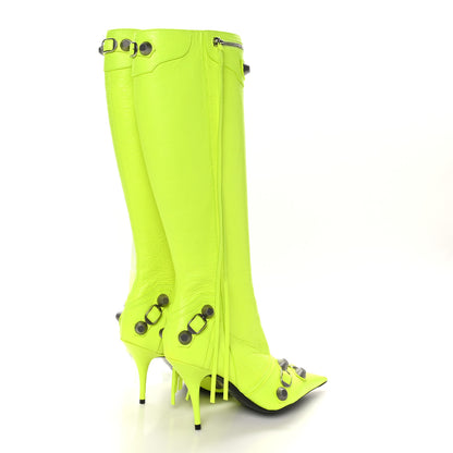 Balenciaga Agneau Arena Cagole 90mm Boots 37 Fluo Yellow 4 of 8