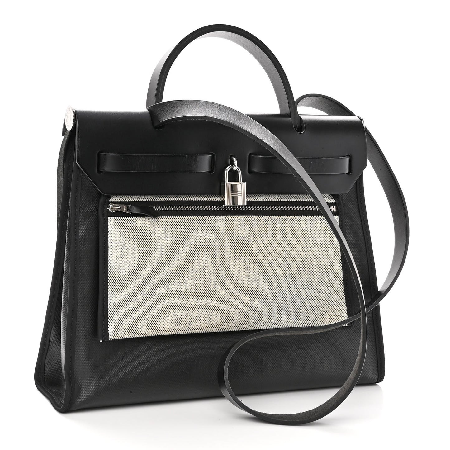 Toile H Berline Vache Hunter Herbag Zip PM 31 Black Ecru