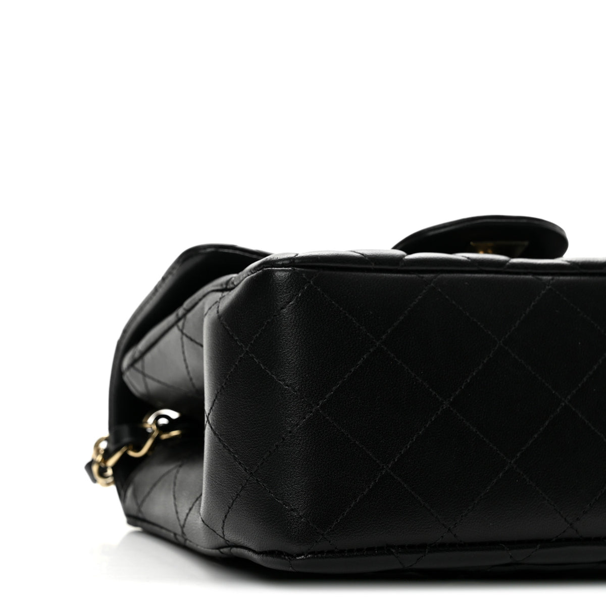 Chanel Lambskin Quilted Mini Square Flap Black 9 of 13
