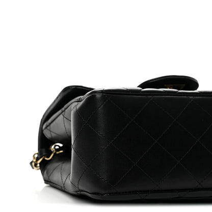 Chanel Lambskin Quilted Mini Square Flap Black 9 of 13
