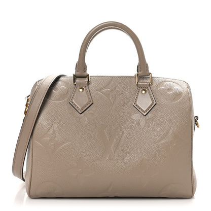 Louis Vuitton Empreinte Monogram Giant Speedy Bandouliere 25 Tourterelle 1 of 9
