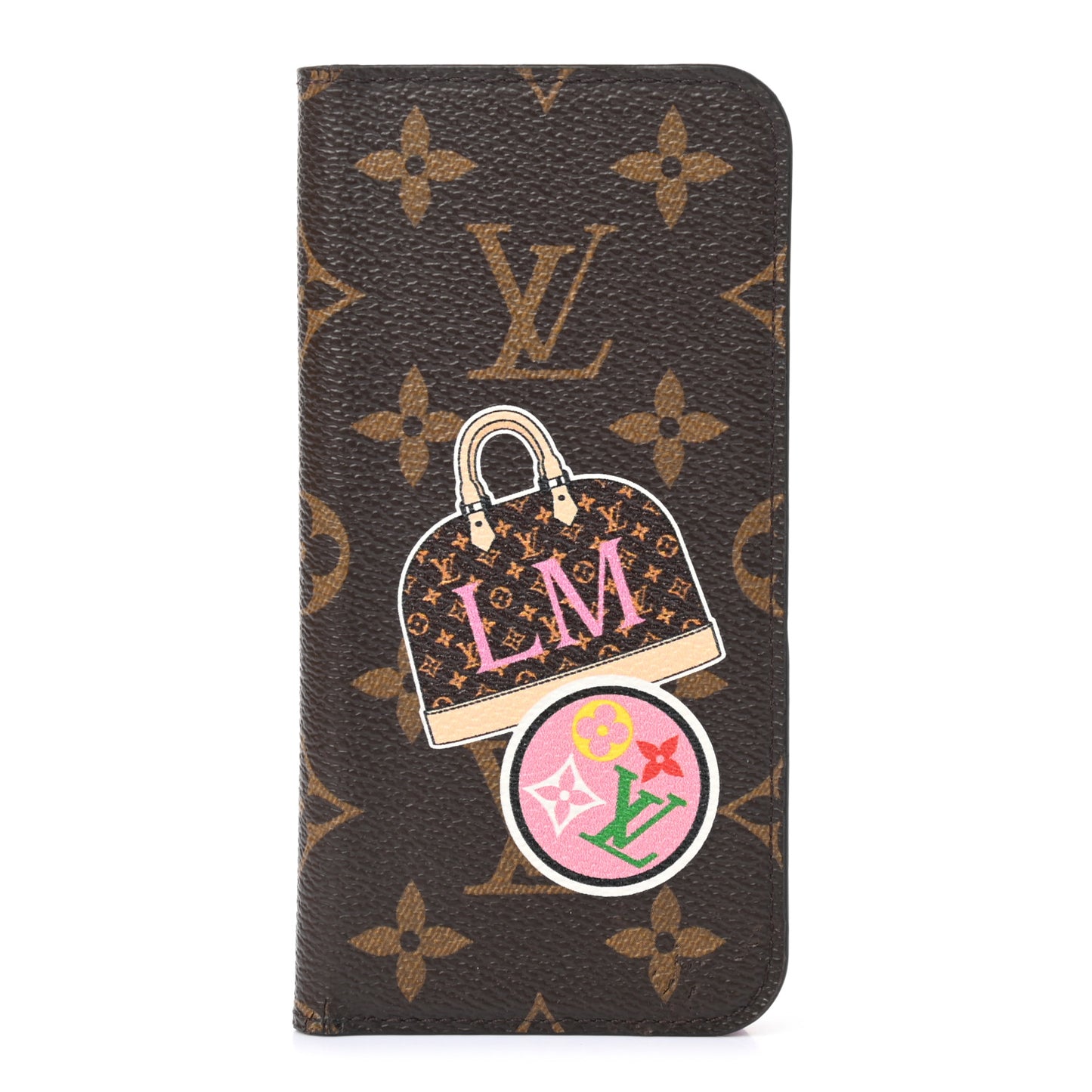 Monogram My LV World Tour iPhone X/XS Max Folio Case Fuchsia