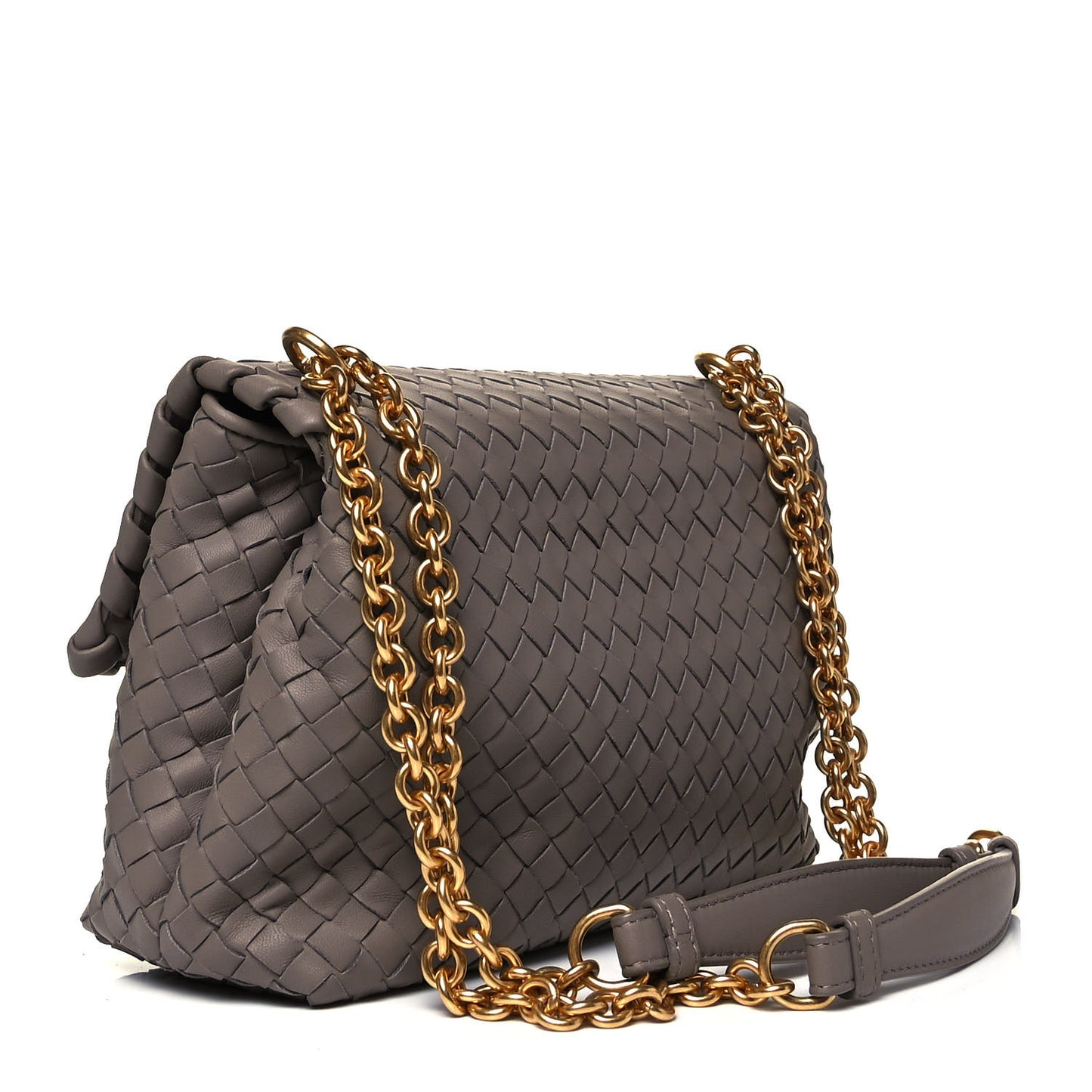Nappa Intrecciato Medium Olimpia Bag Steel