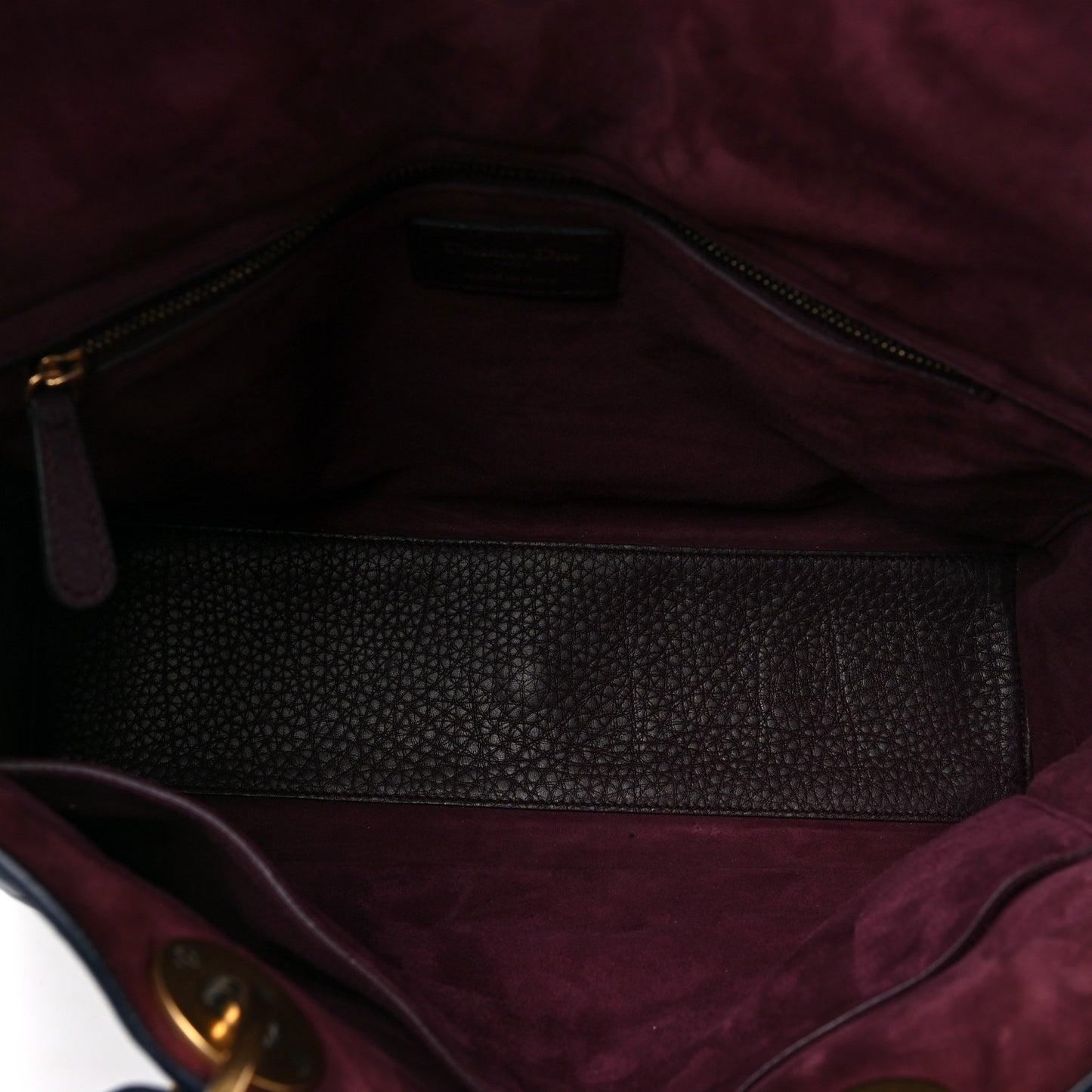 Grained Calfskin Cannage Large Supple Lady Dior Navy