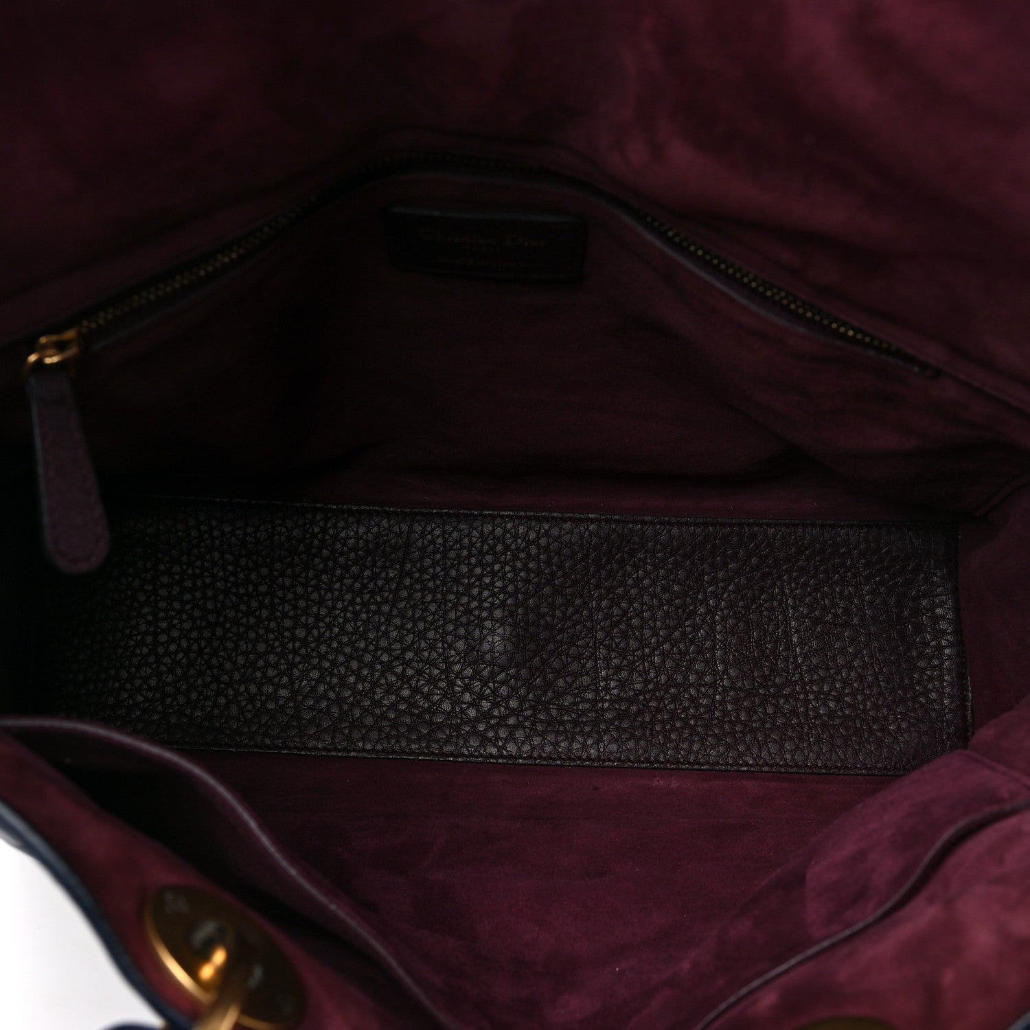 Christian Dior Grained Calfskin Cannage Large Supple Lady Dior Navy 4 of 6