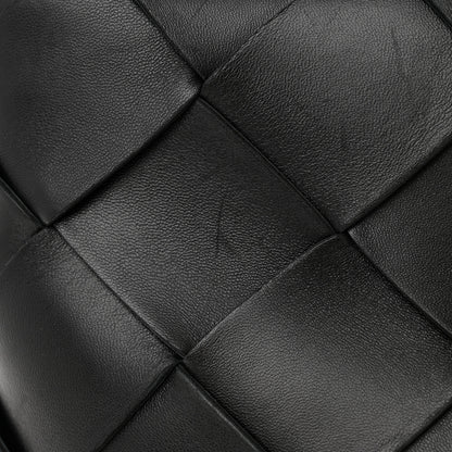 Bottega Veneta Nappa Maxi Intrecciato Clasp Bucket Bag Black 11 of 13