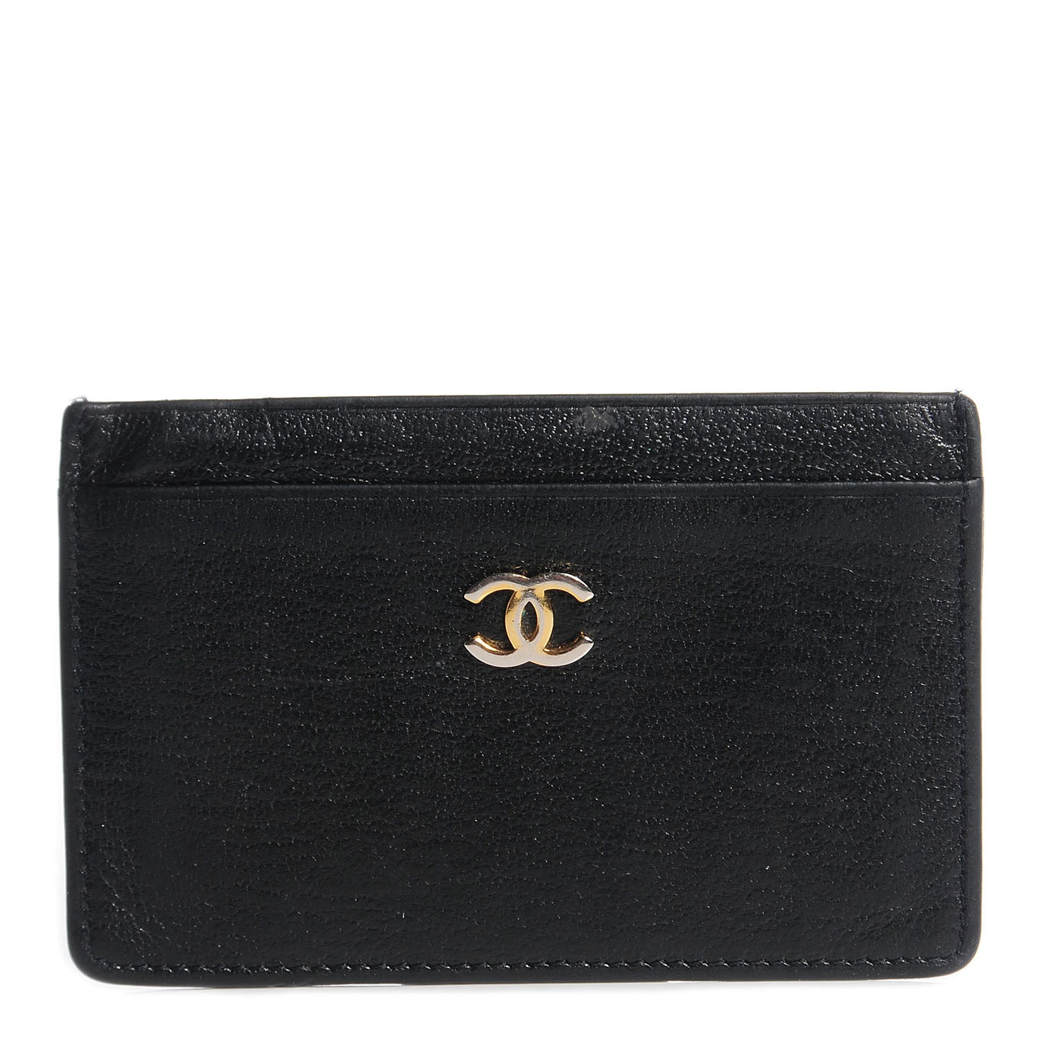 Chanel Chevre CC Card Holder Black 1 of 7