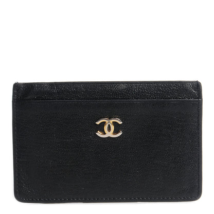 Chanel Chevre CC Card Holder Black 1 of 7