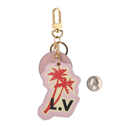 Louis Vuitton Calfskin Monogram World Tour Bag Charm Key Holder 2 of 6
