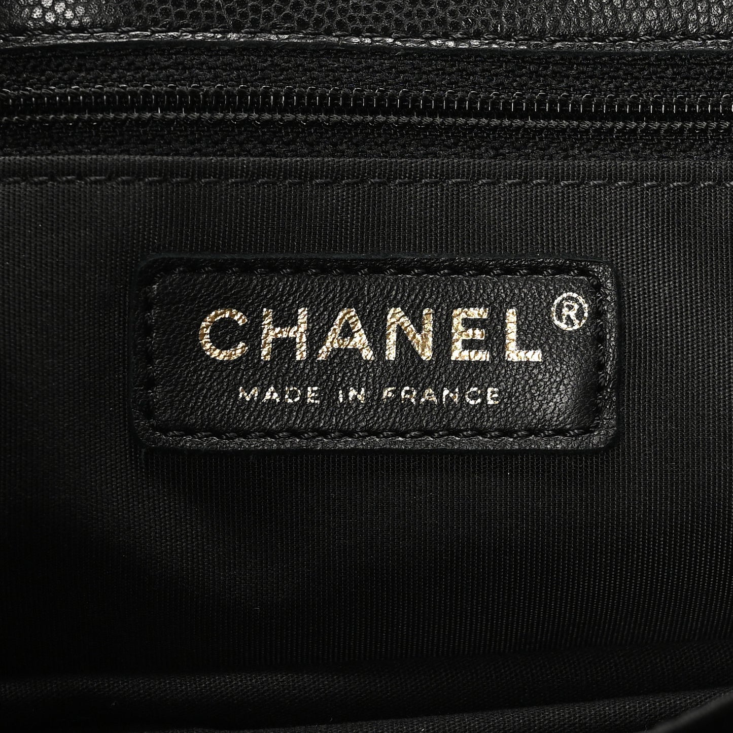 Caviar Quilted Sweet Vertical Shopping Tote Black