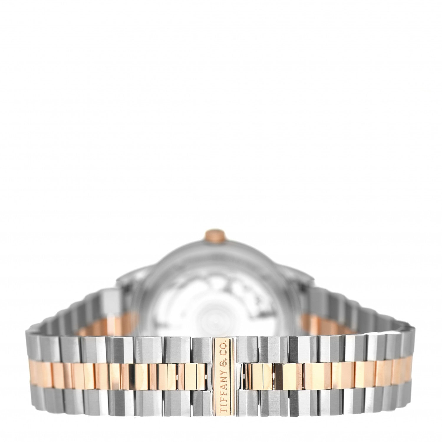Tiffany Stainless Steel 18K Rose Gold 40mm CT60 3-Hand Automatic Watch 3 of 5