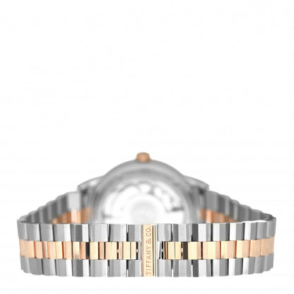 Tiffany Stainless Steel 18K Rose Gold 40mm CT60 3-Hand Automatic Watch 3 of 5