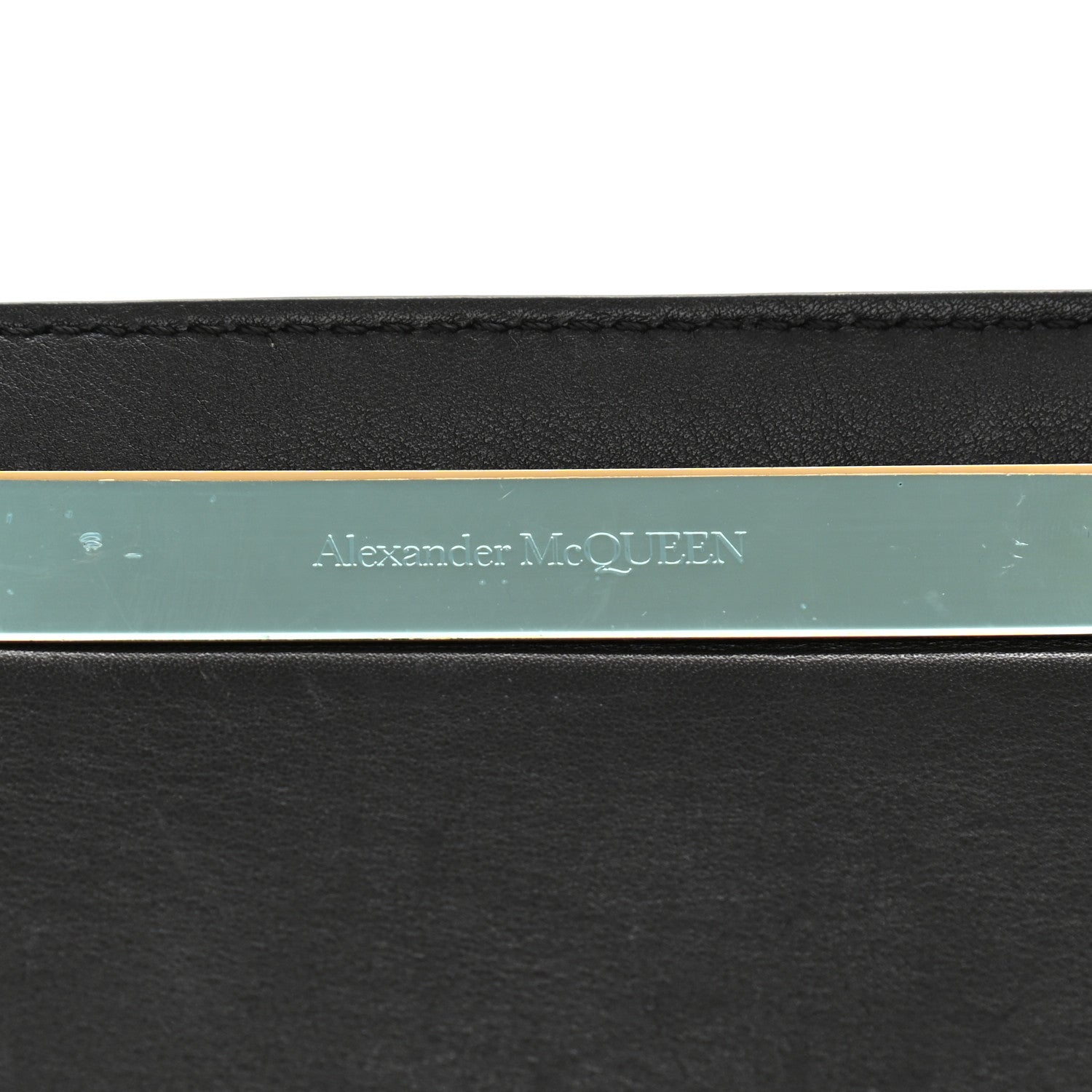 Alexander McQueen Calfskin The Tall Story Shoulder Bag Black Red 10 of 14