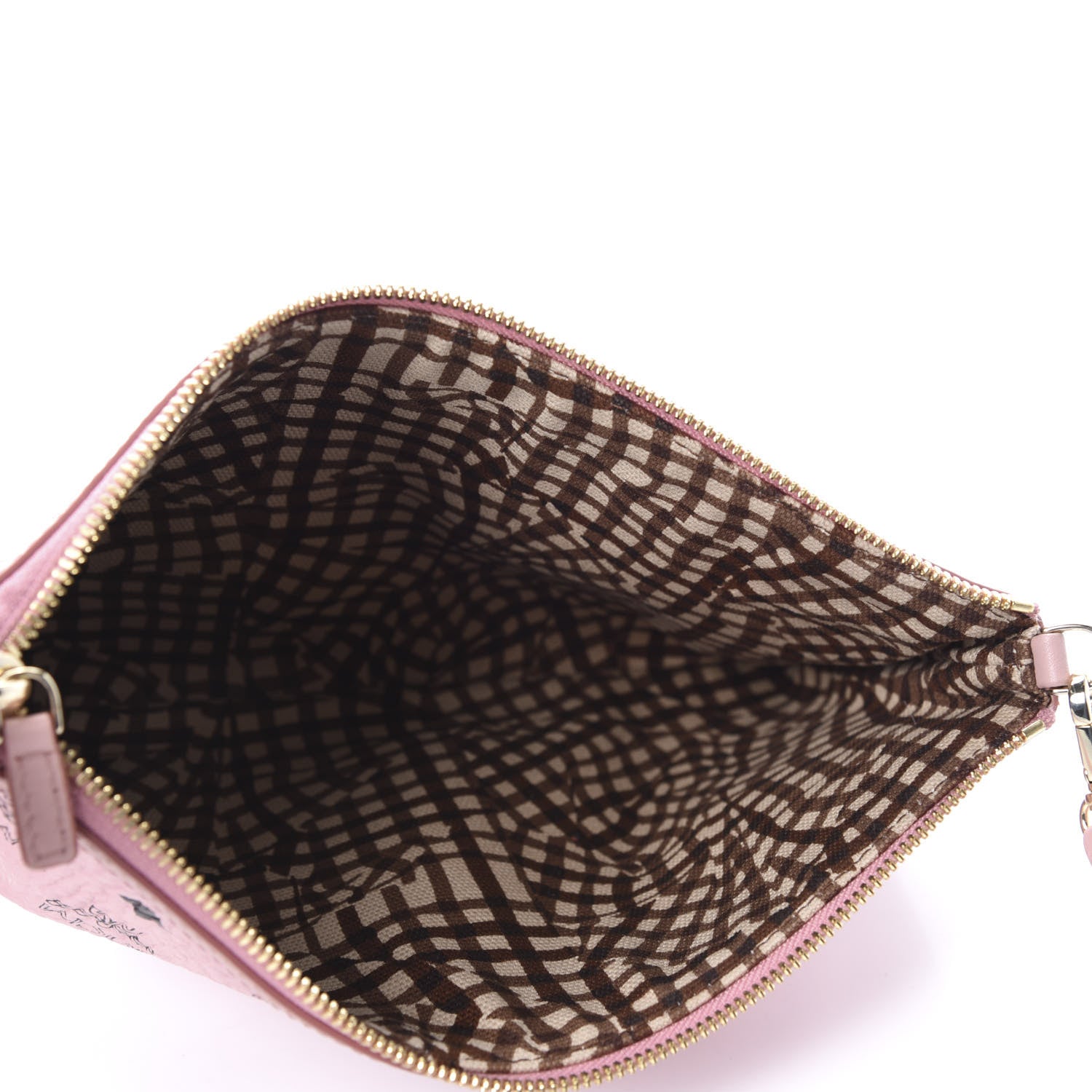 MCM Visetos Liz Shopper Tote Pouch Light Pink 5 of 8