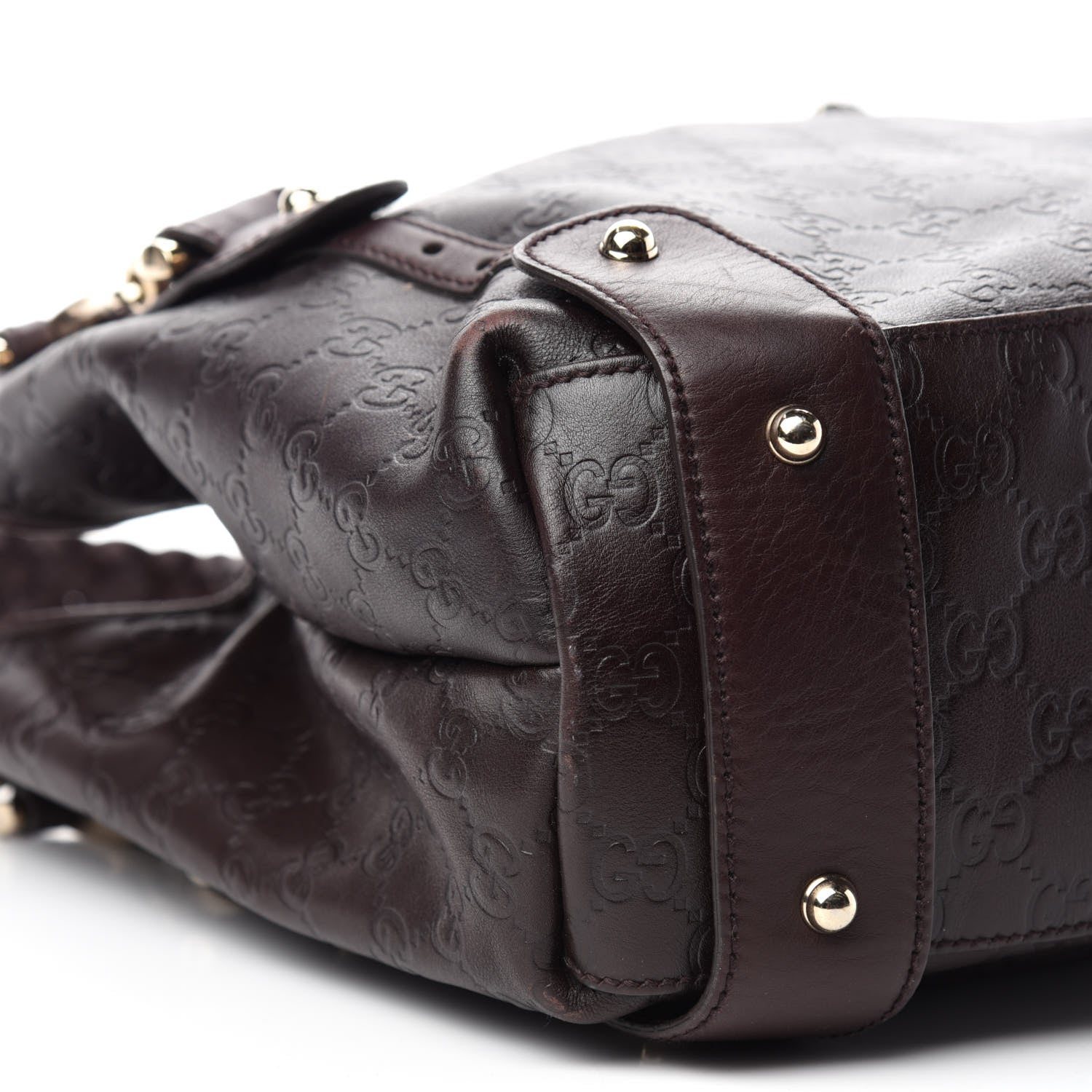 Gucci Guccissima Medium Pelham Shoulder Bag Dark Brown 6 of 12