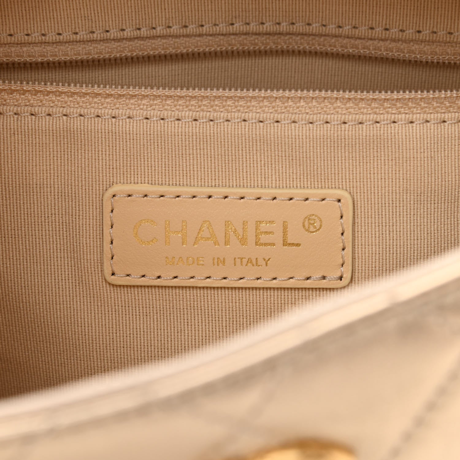 Chanel Metallic Lambskin Quilted Mini Bowling Bag Gold 6 of 10