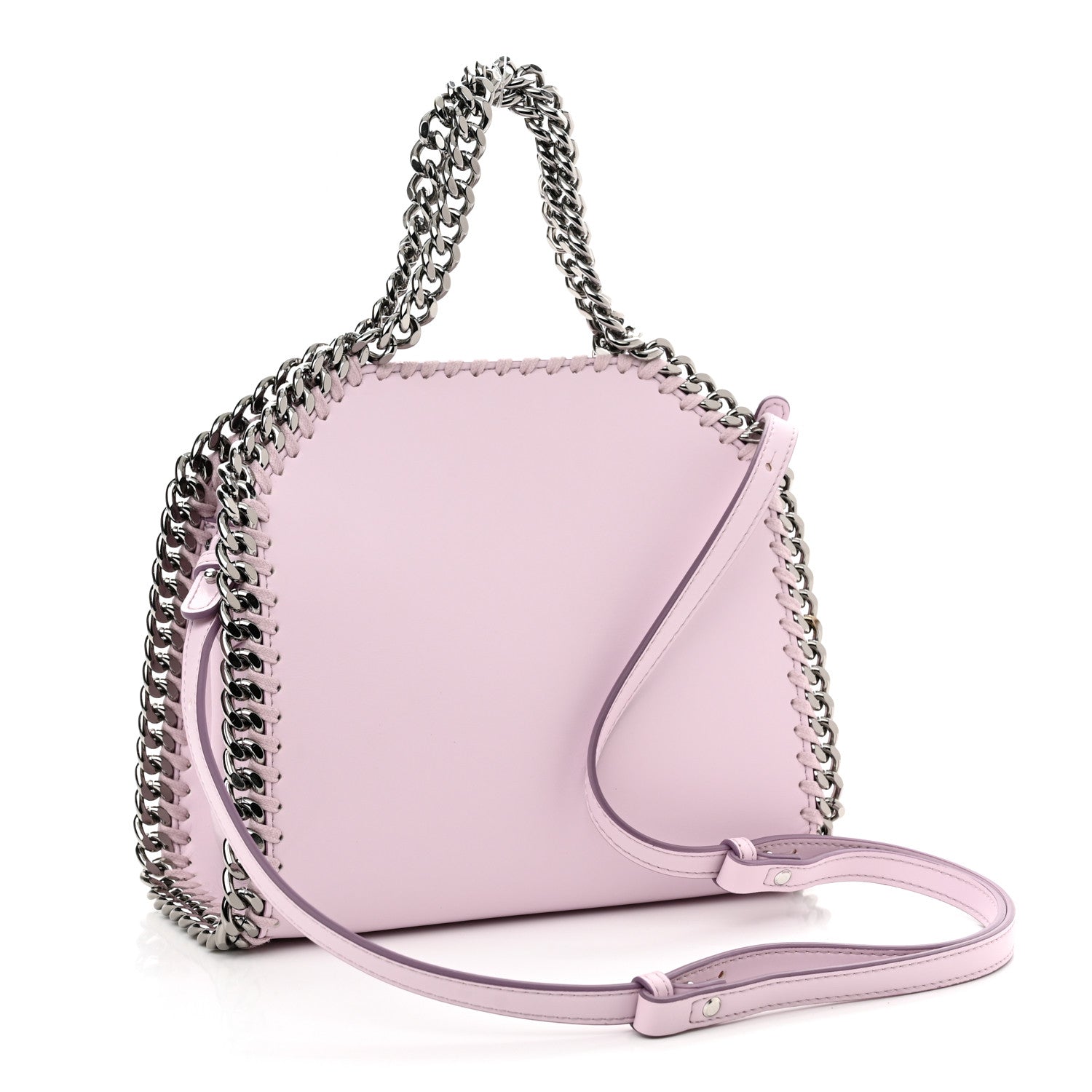 Stella McCartney ; STELLA MCCARTNEY Eco Alter Nappa Mini Falabella Box Top Handle Bag Pink 3 of 9