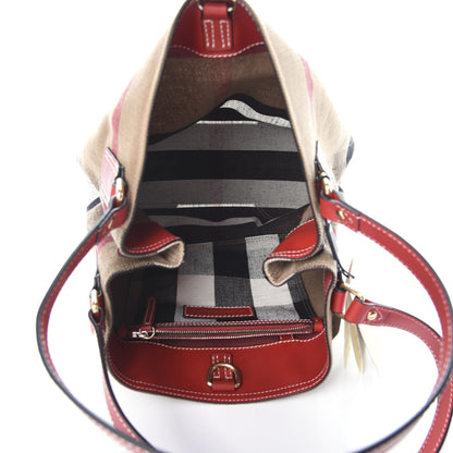 Burberry Canvas Mega Check Medium Maidstone Cadmium Red 5 of 9