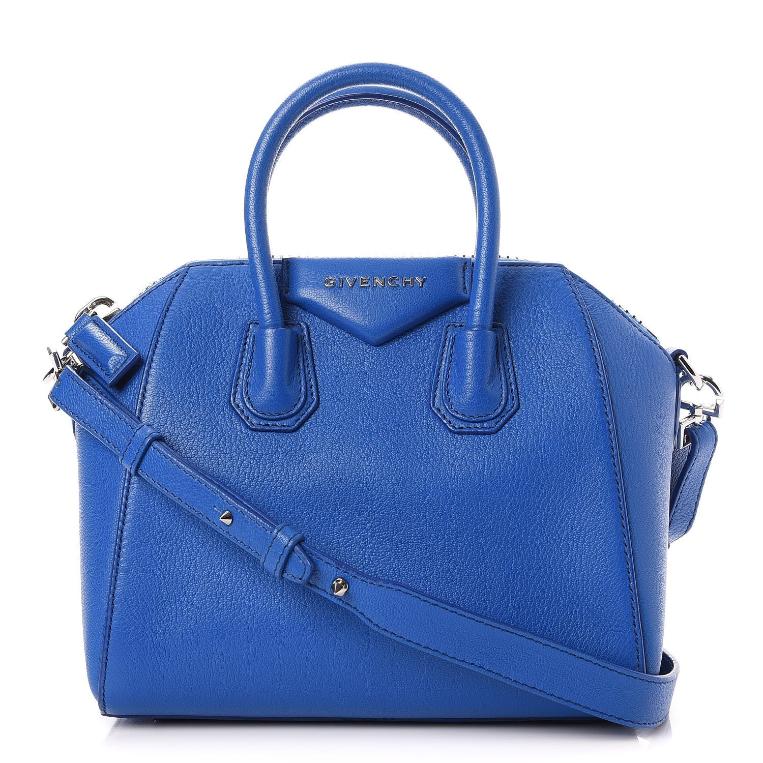 Givenchy Sugar Goatskin Mini Antigona Indigo Blue 1 of 7