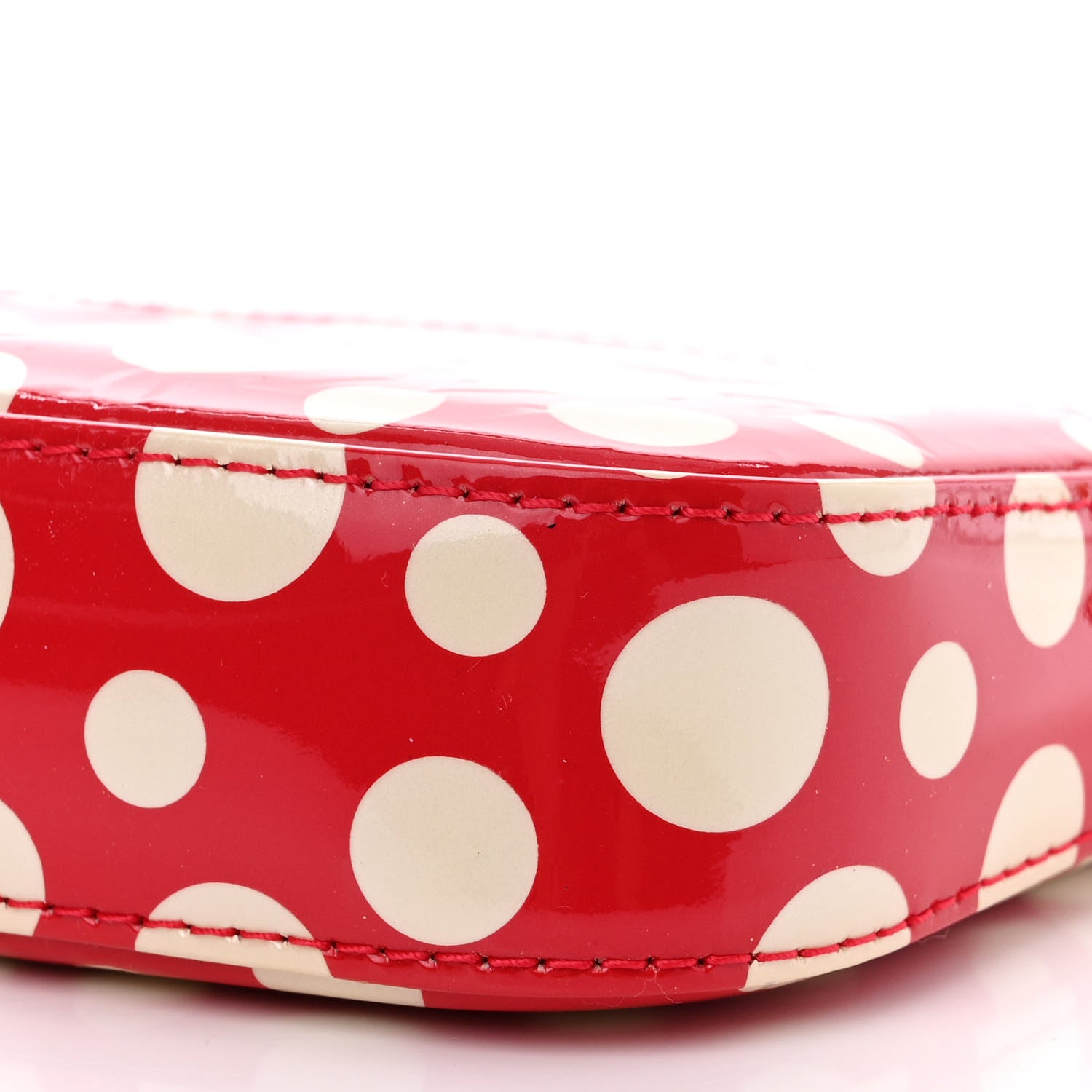 Louis Vuitton Vernis Kusama Infinity Dots Pochette Accessories Red 10 of 10