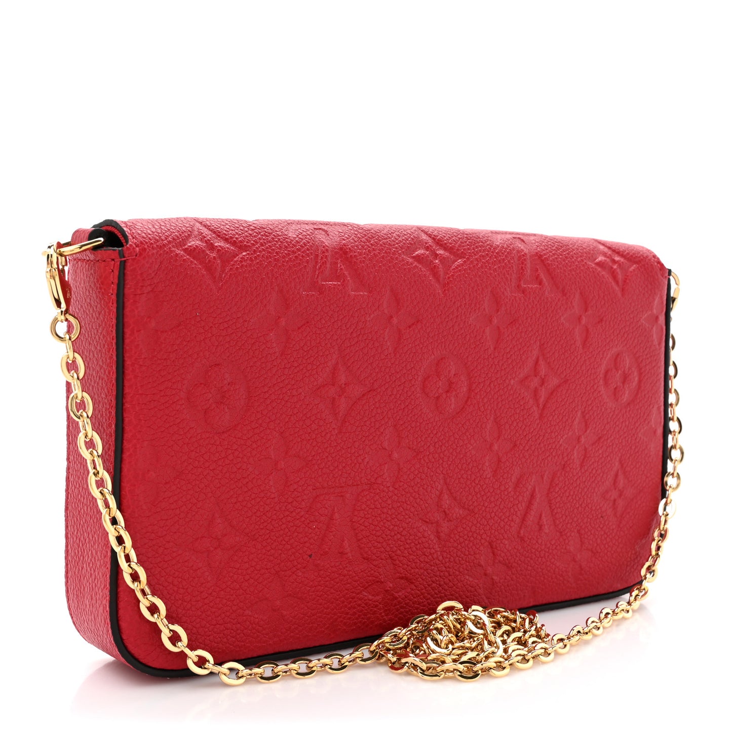 Empreinte Pochette Felicie Chain Wallet Scarlet
