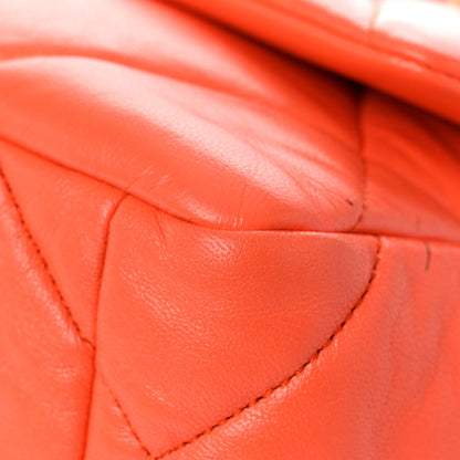 Chanel Goatskin Quilted Medium Chanel 19 Flap Orange 9 of 15