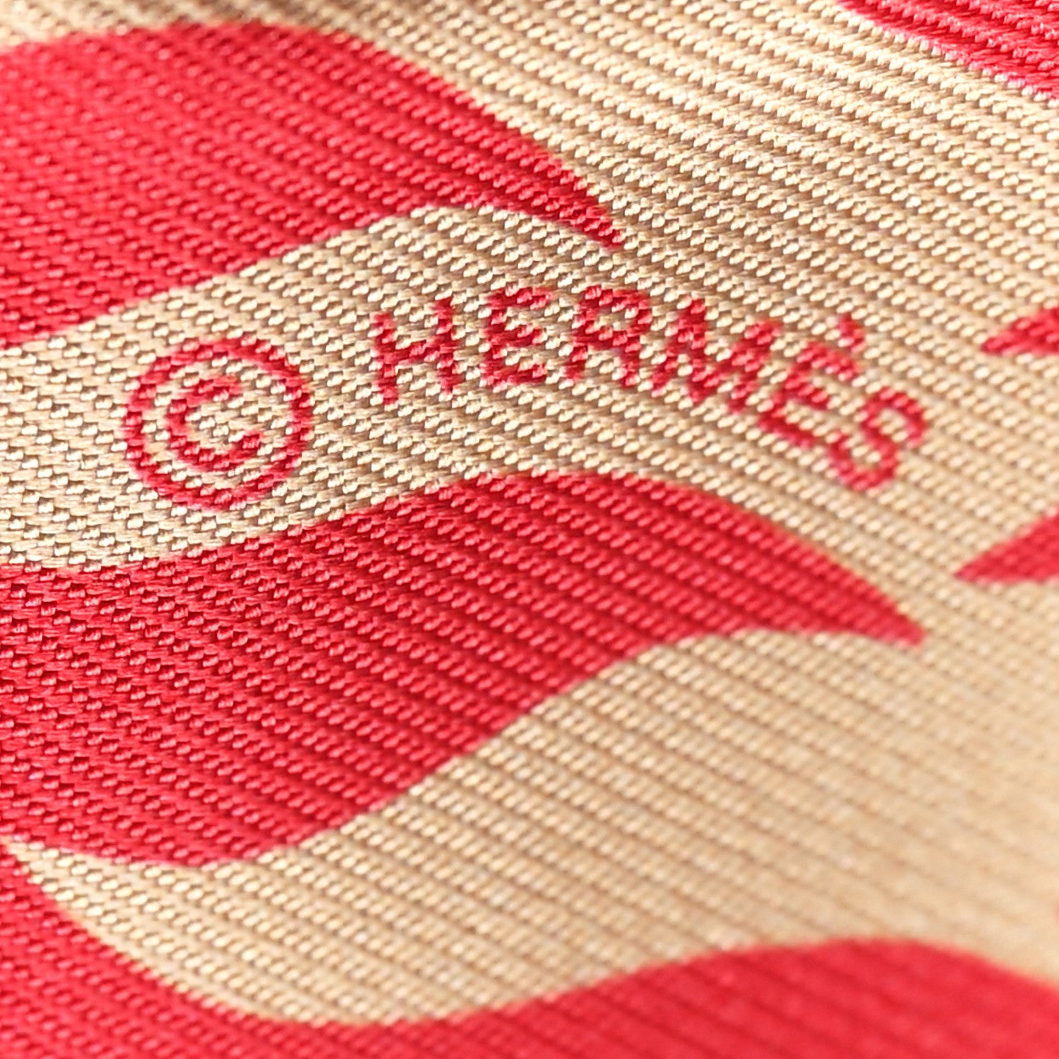 Hermes Silk Le Charme D Orphee Twilly Vermillon Beige 4 of 4