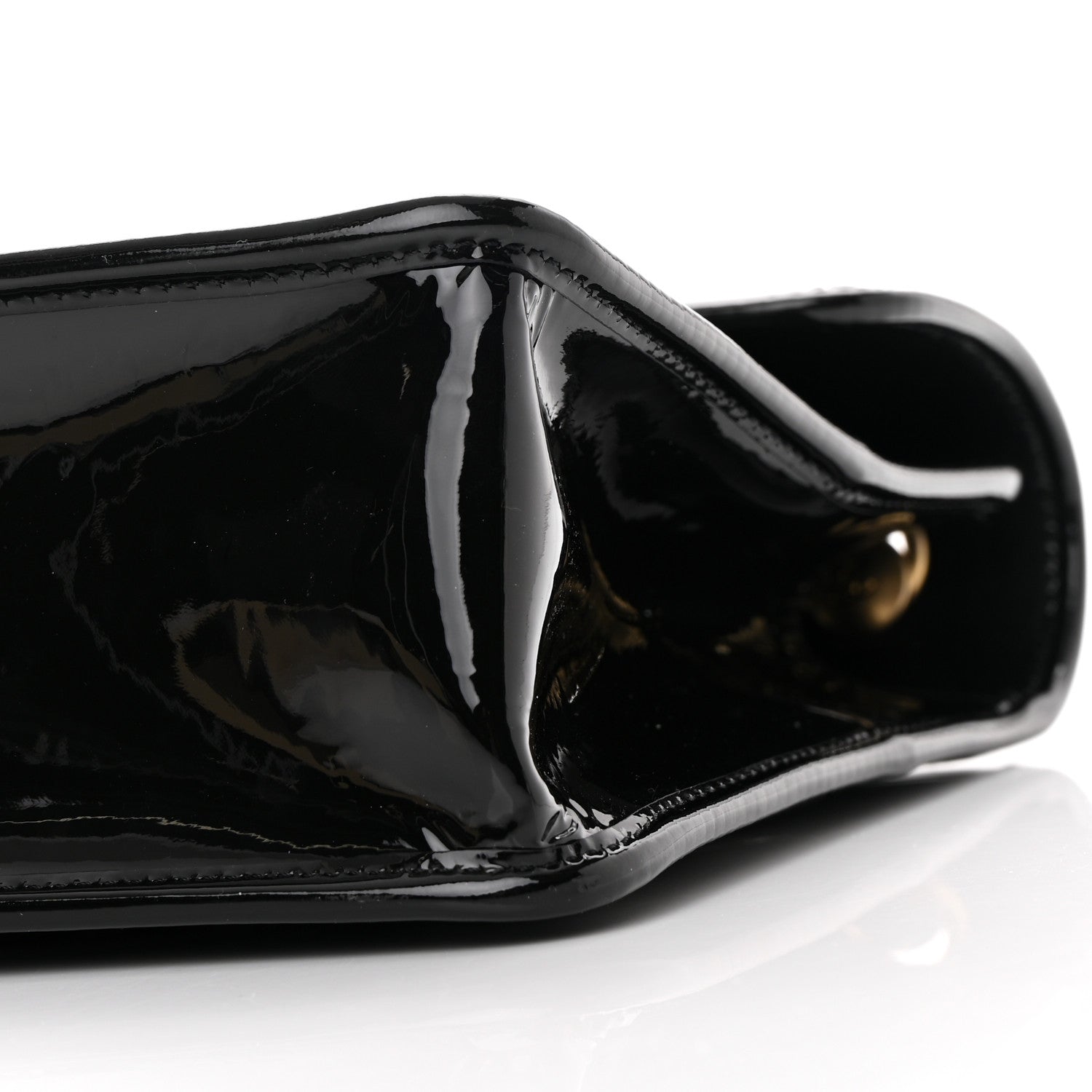 Chanel Patent Quilted Graphic Catch Flap Black 10 of 11