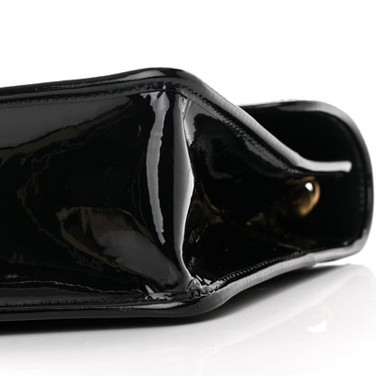 Chanel Patent Quilted Graphic Catch Flap Black 10 of 11
