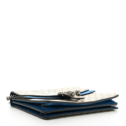 Gucci GG Supreme Monogram Blooms Medium Dionysus Shoulder Bag Beige Navy Vintage Blue 4 of 10