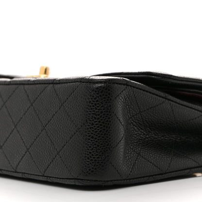 Chanel Caviar Quilted Medium Double Flap Black 10 of 11